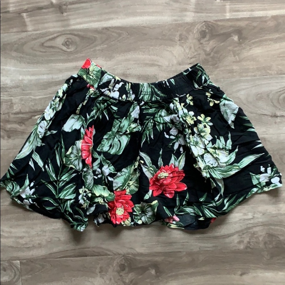 Denim and supply floral skirt